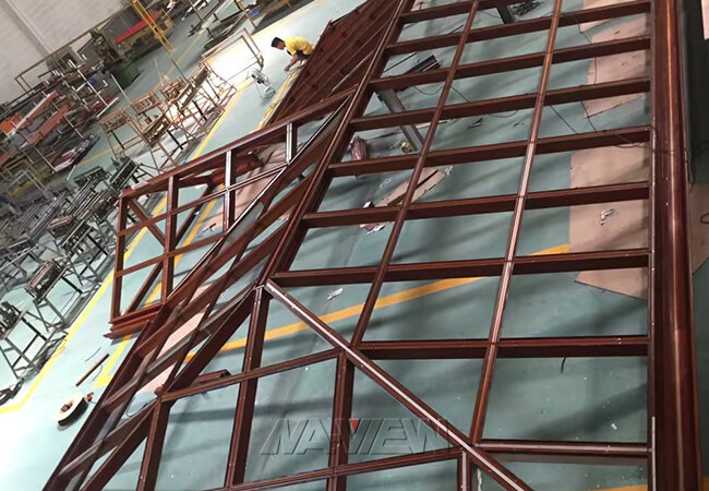Алюминиевый стеклянный полуфабрикат экранированный дизайн крыши электрофореза крылечка 4