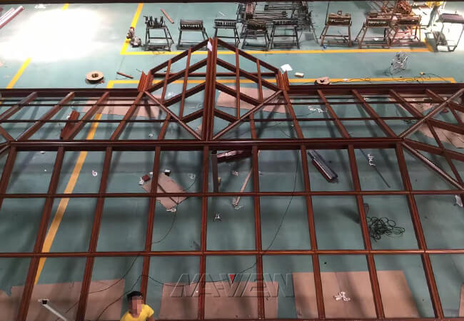 Алюминиевый стеклянный полуфабрикат экранированный дизайн крыши электрофореза крылечка 5