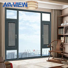 Дизайн Нью-Йорка выполненный на заказ превосходный деревянное алюминиевое окно Виндовс Пушоут рамки с застекленным двойником поставщик