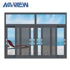 Ясность Гуандуна NAVIEW одиночная закалила окно стеклянного алюминиевого цвета рамки черного алюминиевое сползая поставщик