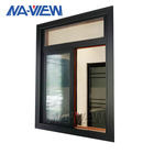 Вертикаль черноты Гуандуна NAVIEW алюминиевая сползая двойное повешенное окно поставщик