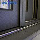 Двойник Гуандуна NAVIEW жилой алюминиевый застеклил окно черных алюминиевых рамок сползая поставщик