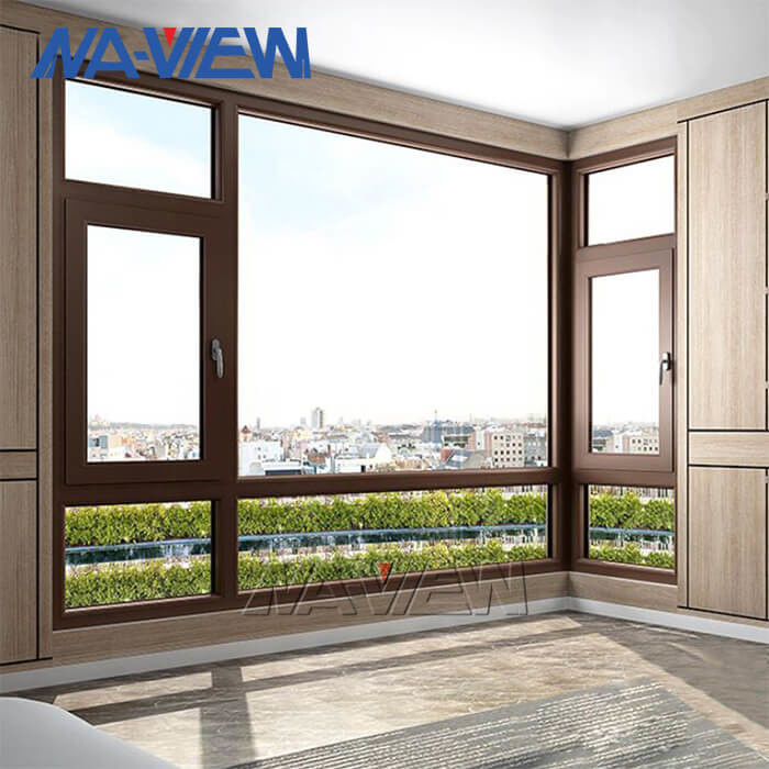 Дизайн Нью-Йорка выполненный на заказ превосходный деревянное алюминиевое окно Виндовс Пушоут рамки с застекленным двойником поставщик
