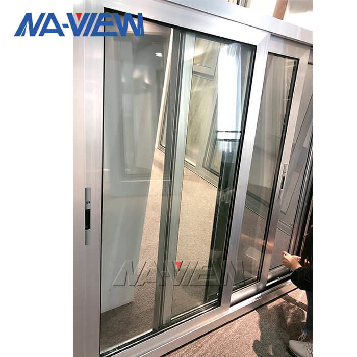 Аккордеона магазина Гуандуна NAVIEW цена сползая окна оптового алюминиевого жилого переднего Bi-складывая поставщик