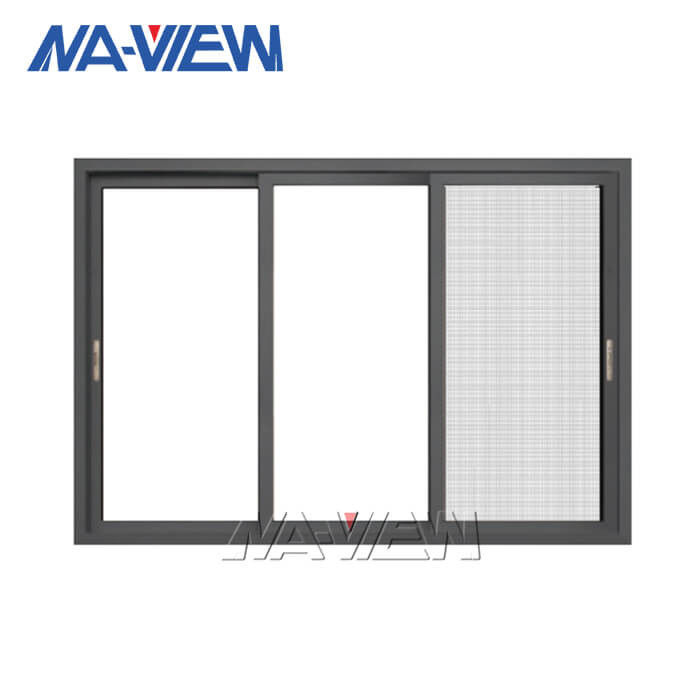 Двери Гуандуна NAVIEW алюминиевые и шторм Windows Windows застекленный двойником горизонтальный сползая поставщик